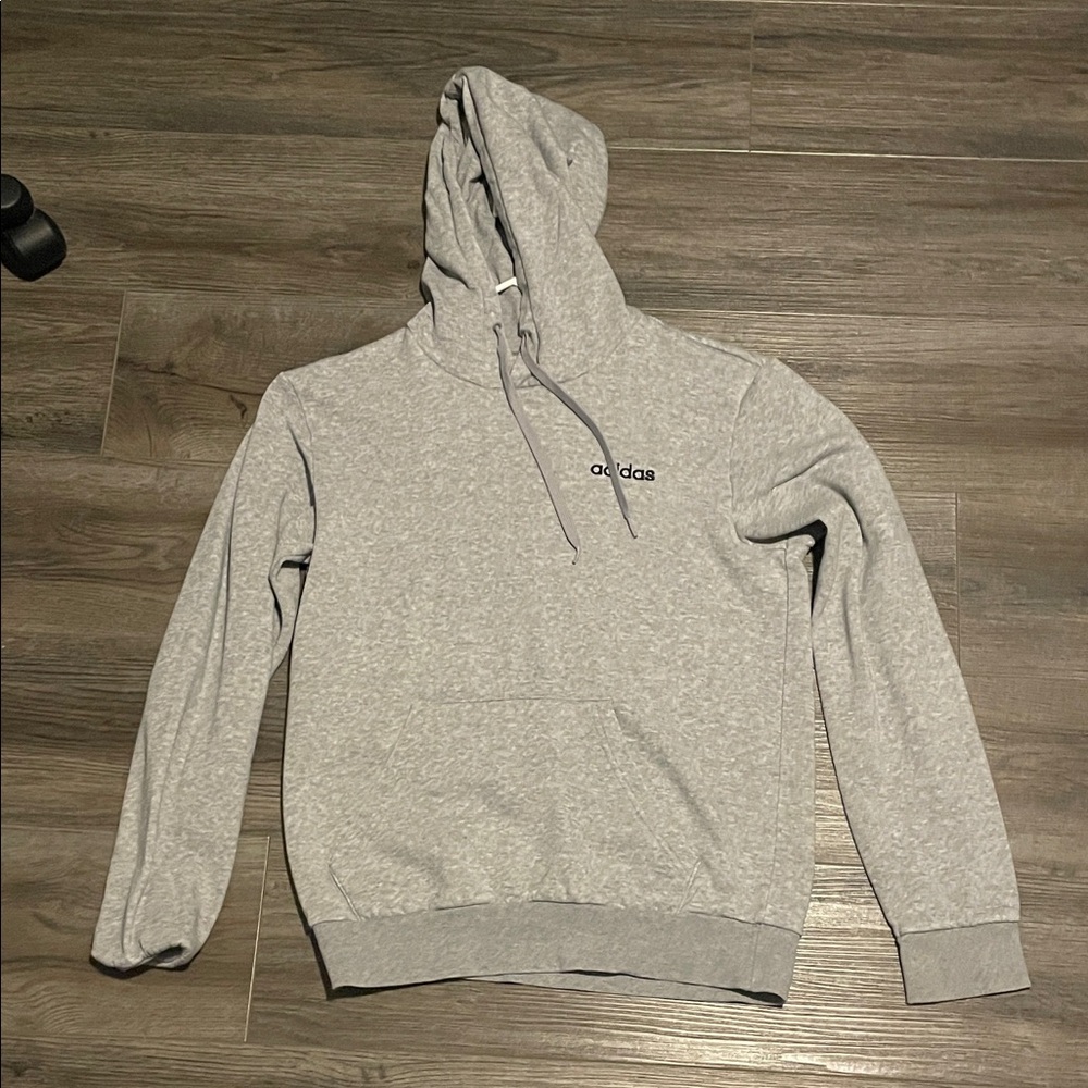 Adidas Light Gray Pullover Hoodie